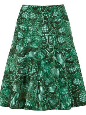 Altuzarra for Target Green Python print skirt 6